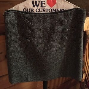 Short Herringbone Skirt - LOFT